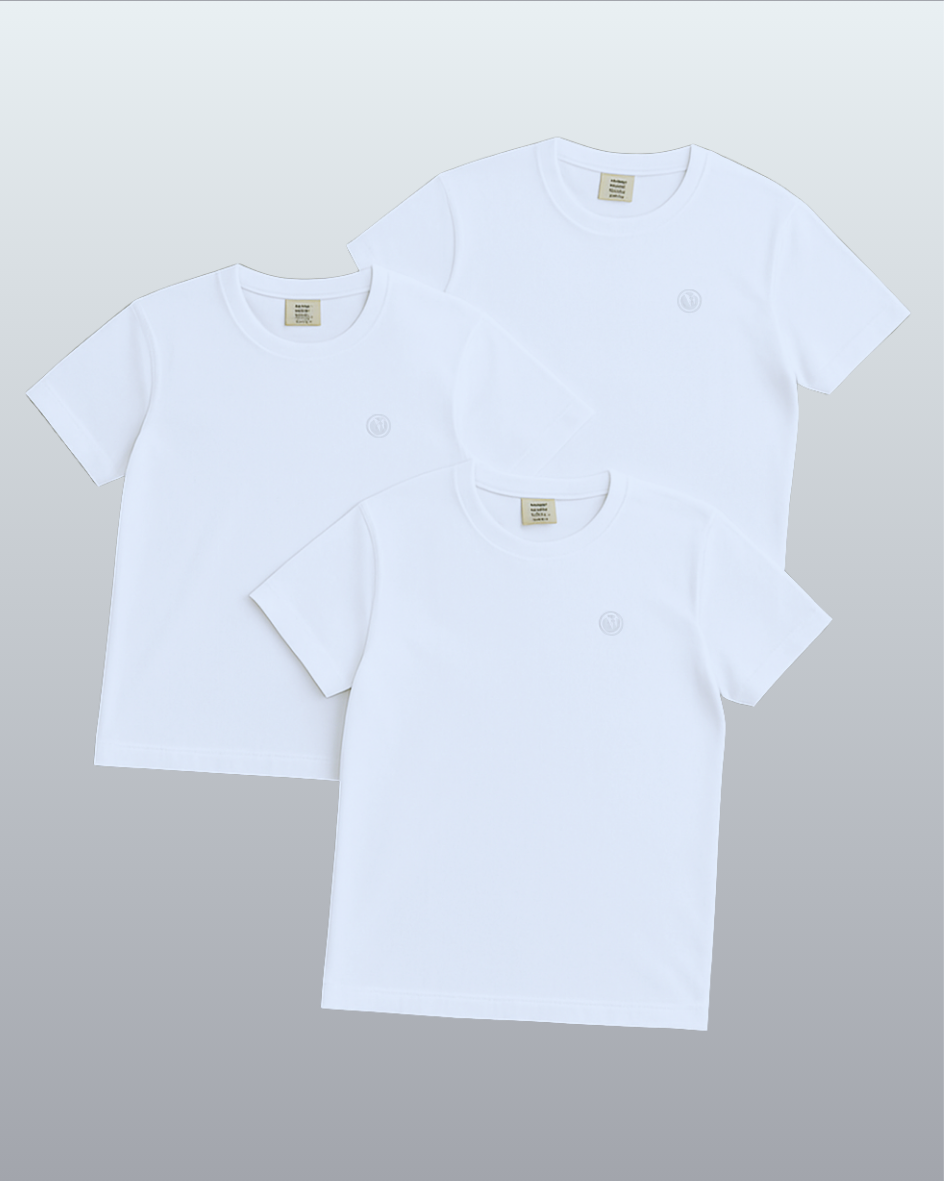 Kit Bravo Camiseta Pima Premium Algodão Peruano