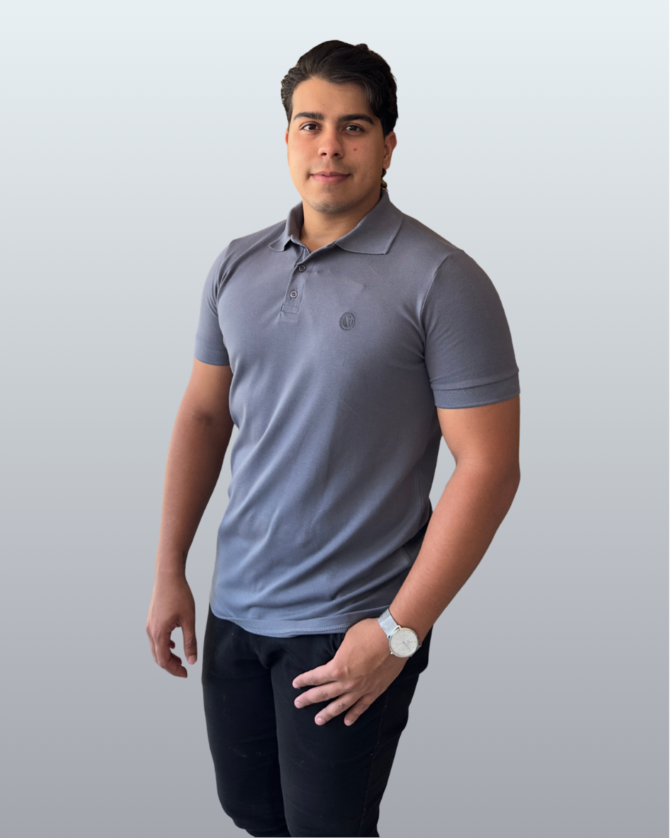 Polo Piquet Pima com Elastano Lisa