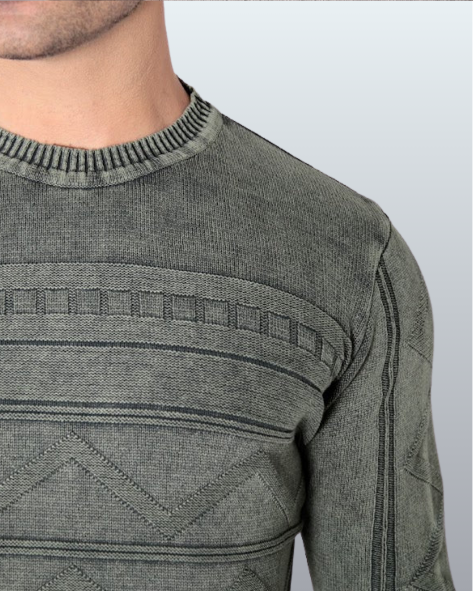 Suéter Tricot 3D Estonado Piemonte