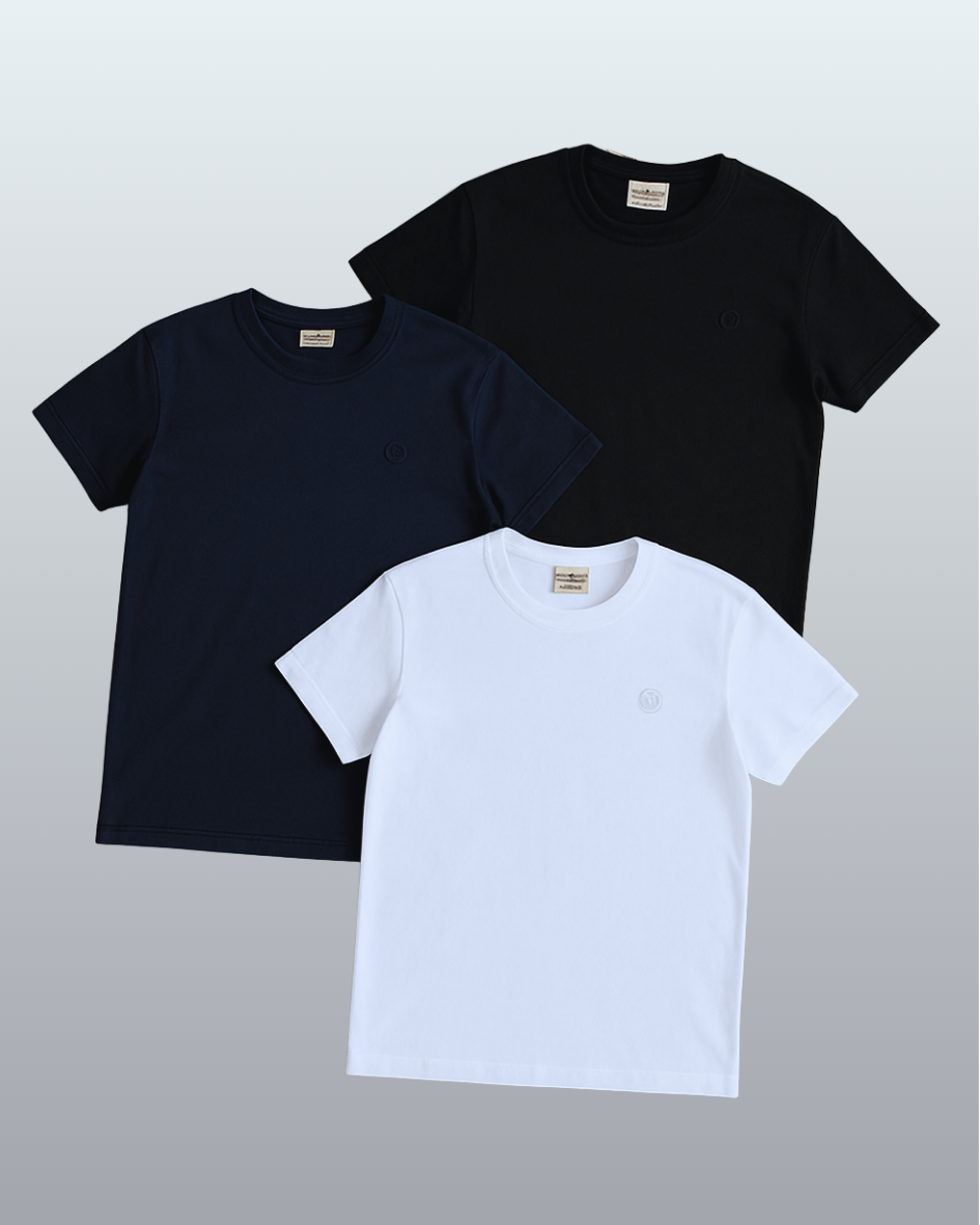 Kit Bravo Camiseta Pima Premium Algodão Peruano