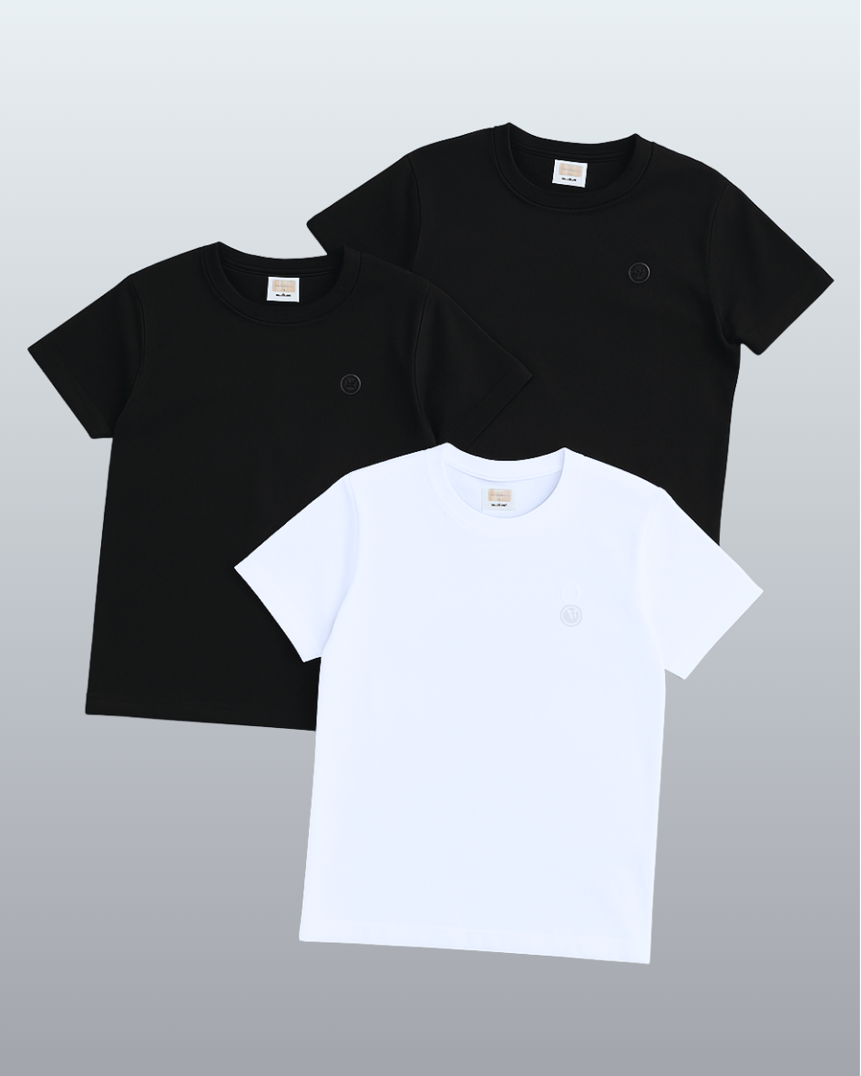 Kit Bravo Camiseta Pima Premium Algodão Peruano