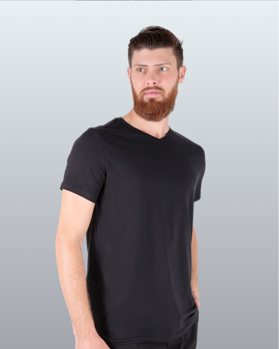 Camiseta Premium Algodão Egípcio Gola V