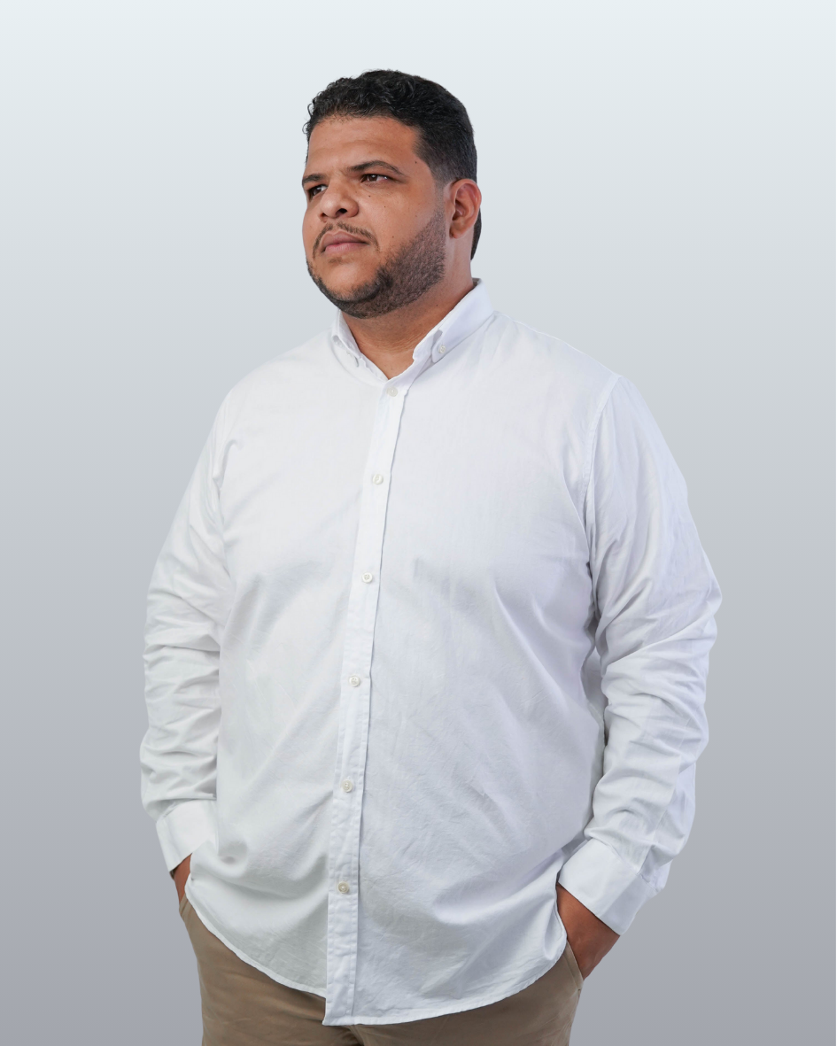 Camisa Manga Longa Plus Size Oxford Button Down