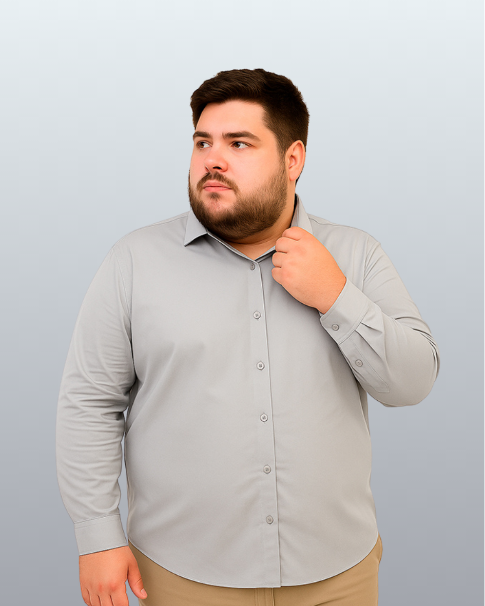 Camisa Manga Longa Premium Plus Size Ruth