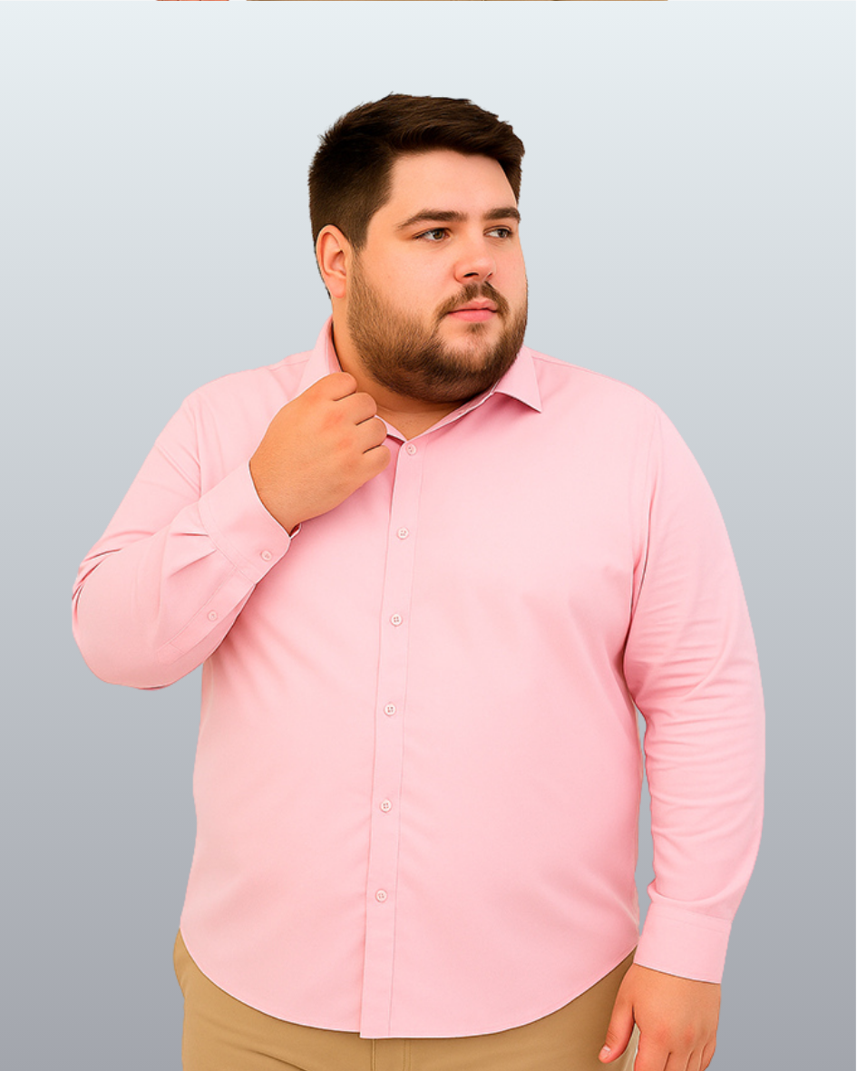 Camisa Manga Longa Premium Plus Size Ruth