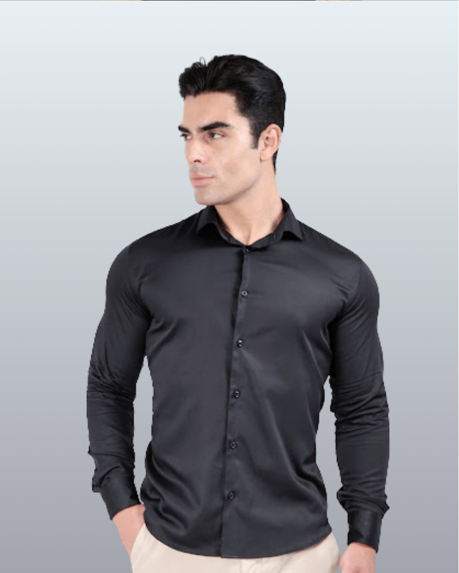 Camisa Manga Longa Slim Fit Algodão Egípcio