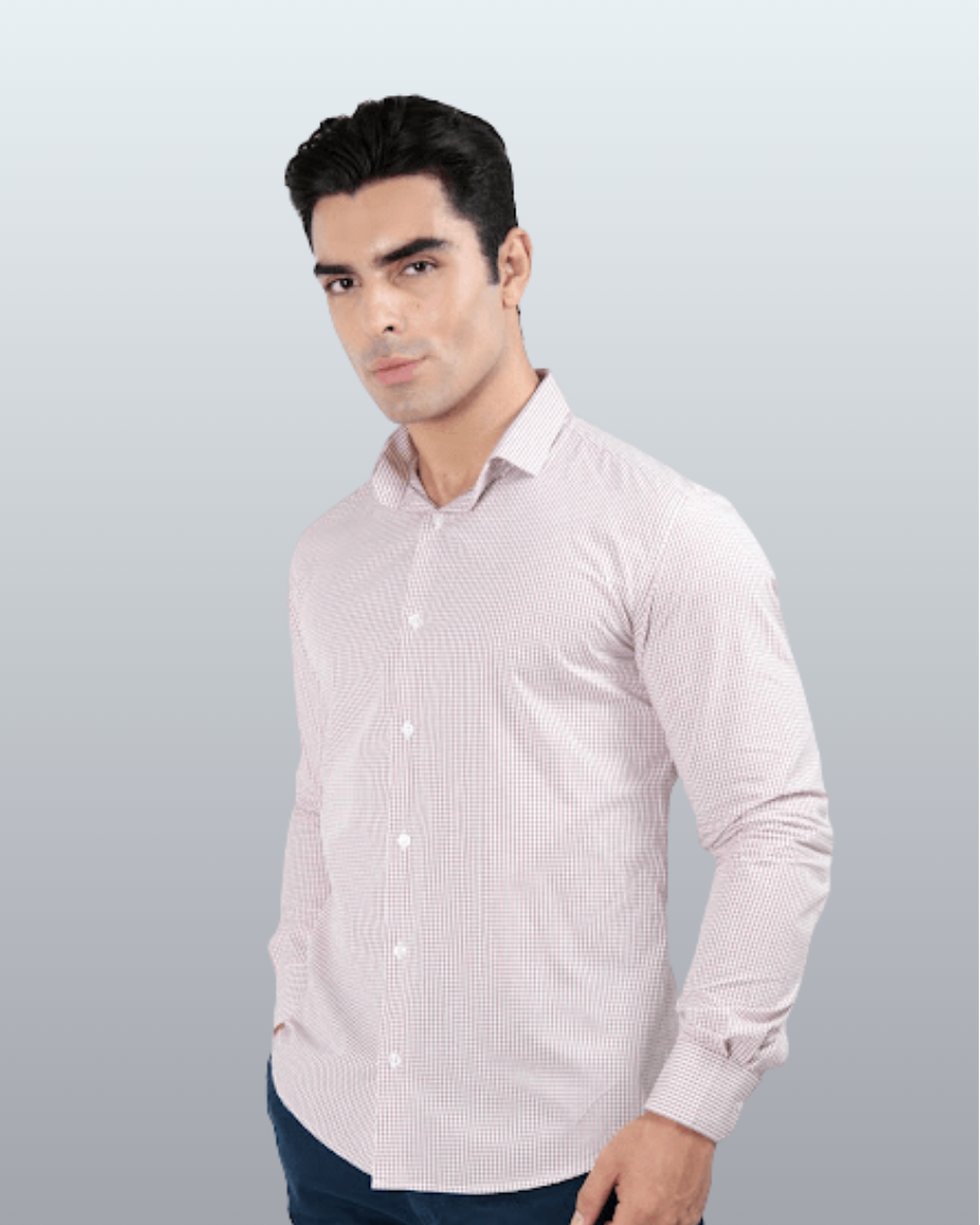 Camisa Manga Longa Slim Fit Algodão Egípcio