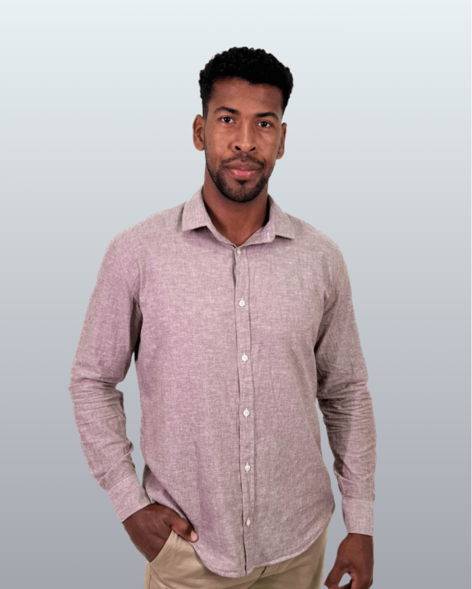 Camisa Premium Manga Longa Slim Fit Linho