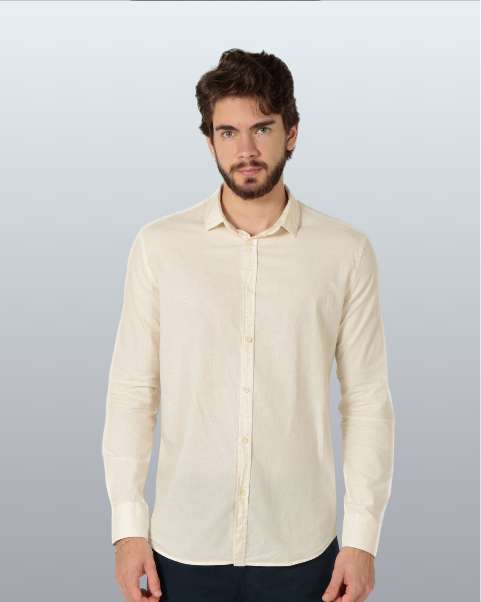 Camisa Premium Manga Longa Slim Fit Linho