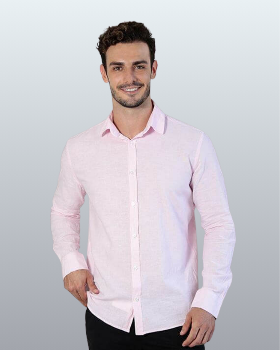 Camisa Premium Manga Longa Slim Fit Linho