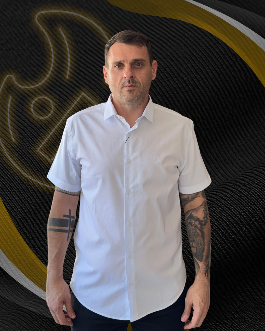 Camisa Manga Curta Slim Fit Básica