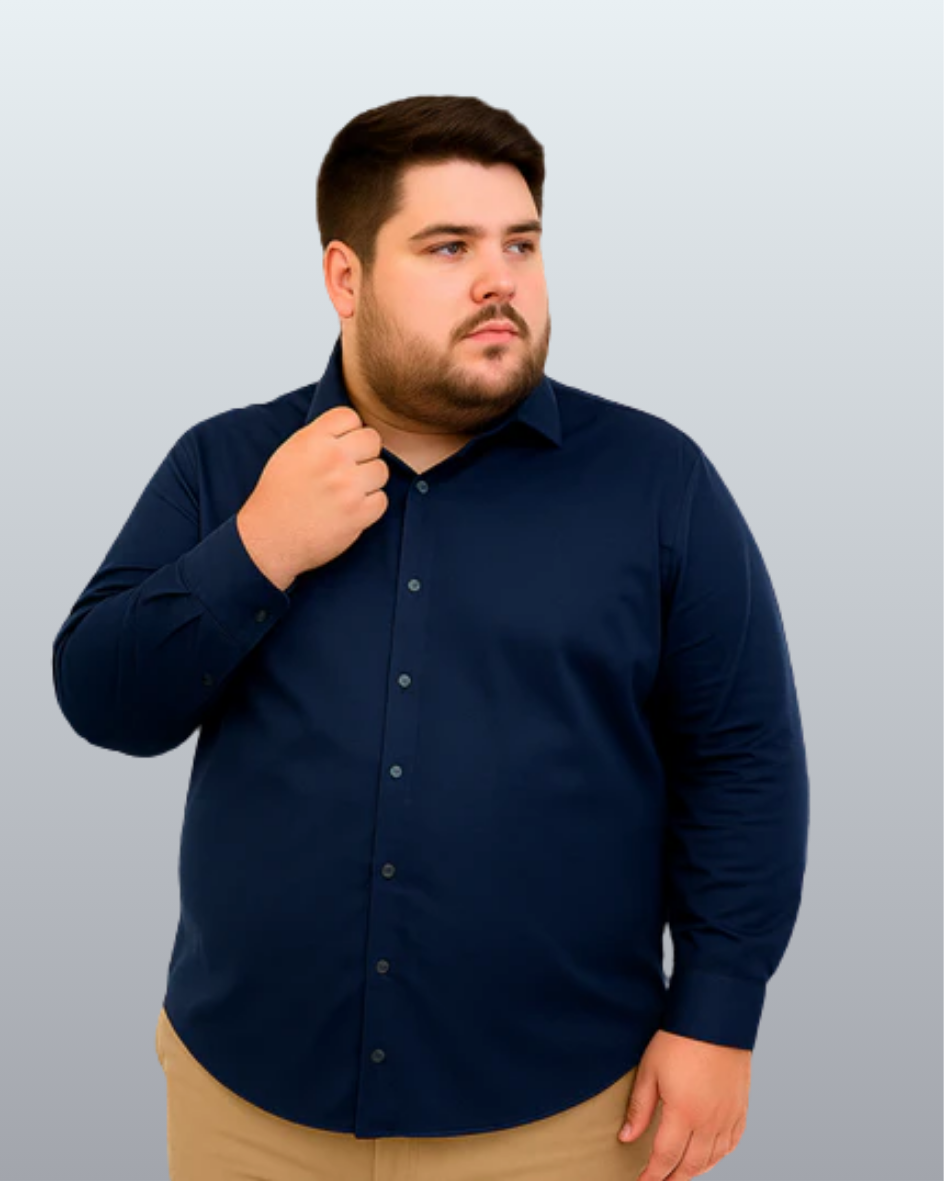 Camisa Manga Longa Premium Plus Size Ruth