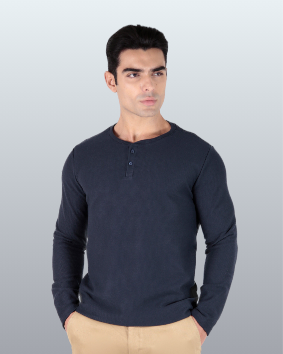 Casaco Henley Textura