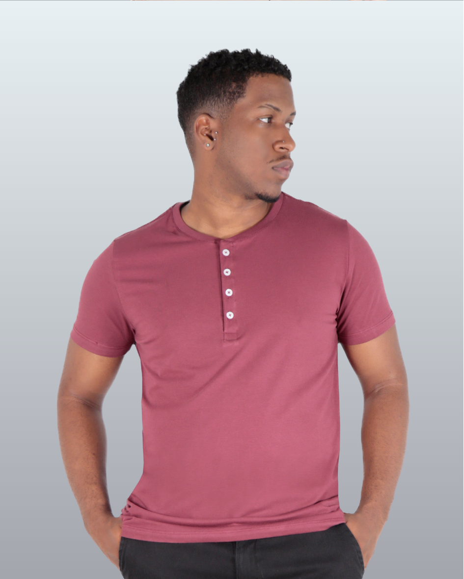 Camiseta Henley Egípcio Gola Padre