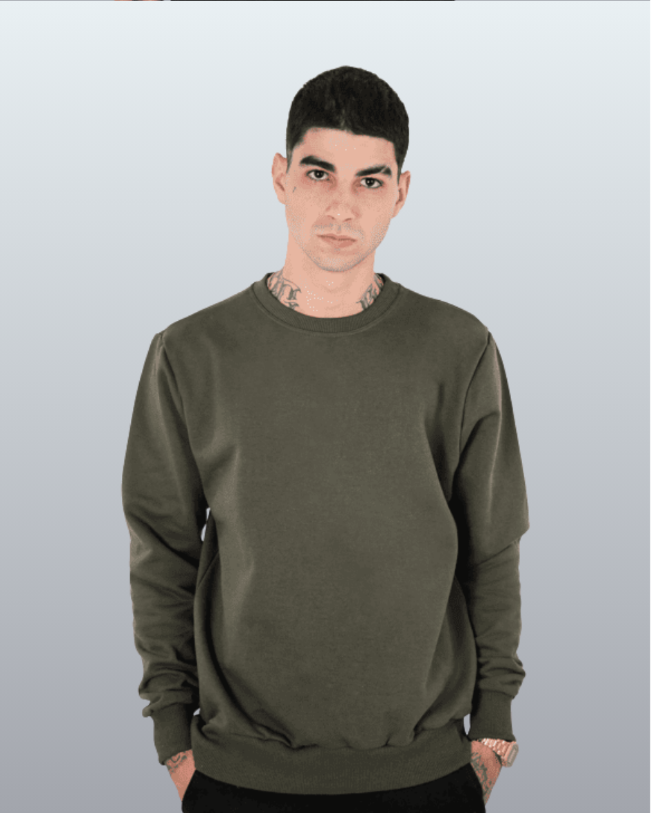 Moletom Brand Básico Felpado 2 Cabos