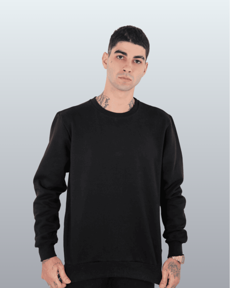 Moletom Brand Básico Felpado 2 Cabos