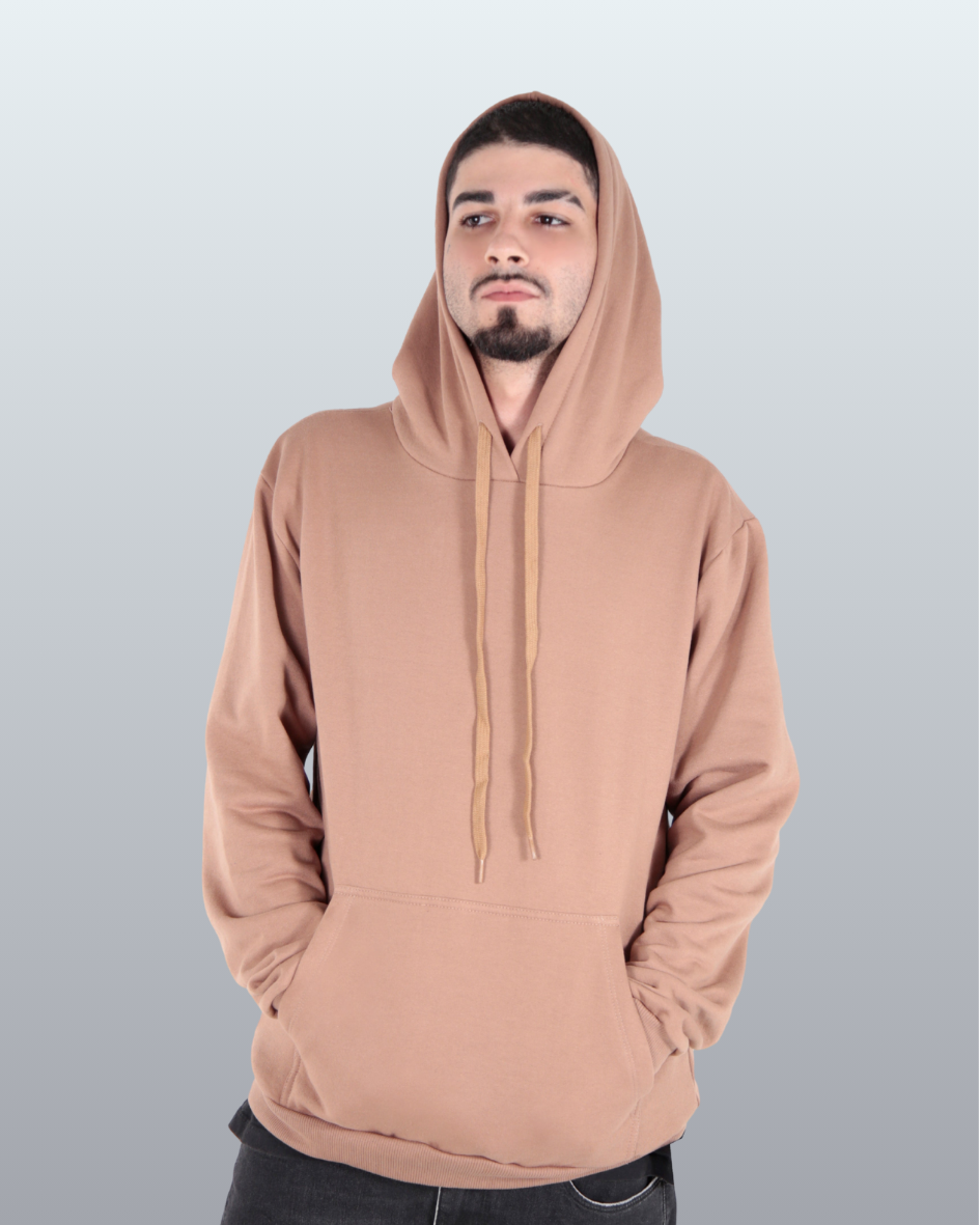 Moletom Hoddie Canguru Liso Felpado 2 Cabos
