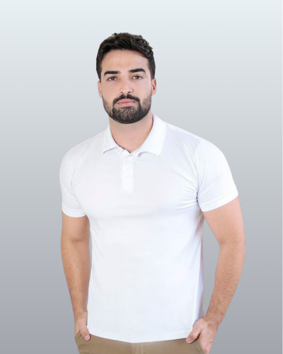 Polo Cotton Pima Com Elastano Lisa