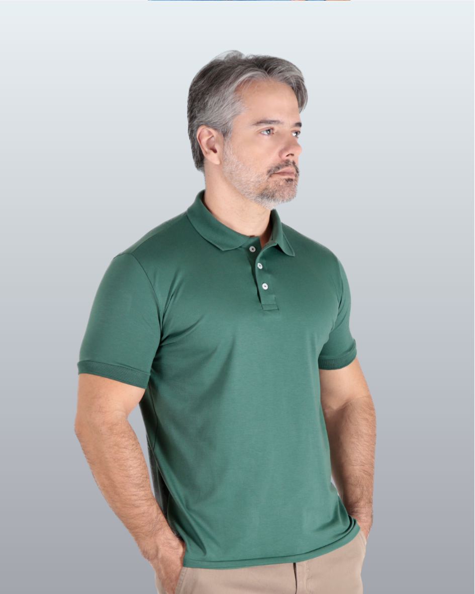 Polo Cotton Pima Com Elastano Lisa
