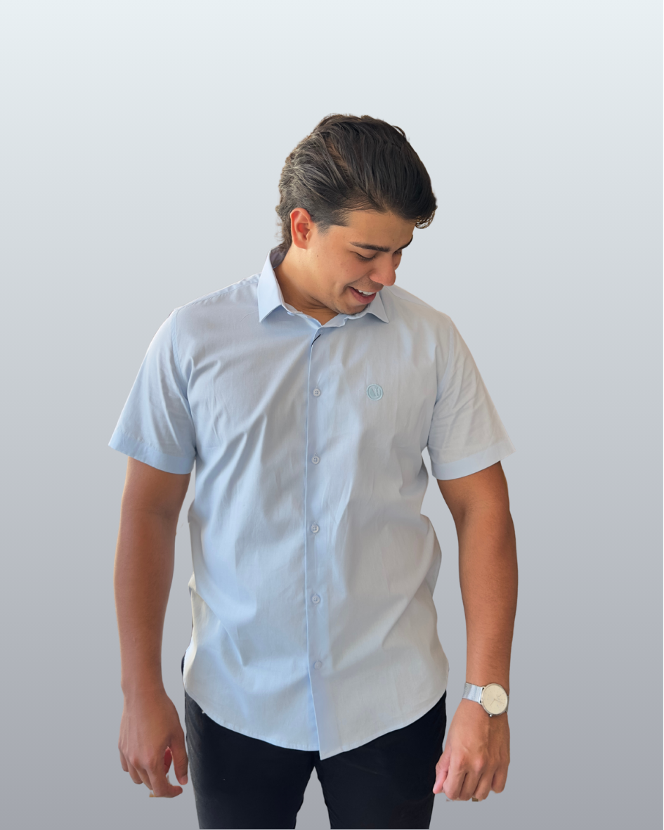 Camisa Manga Curta Slim Fit Básica