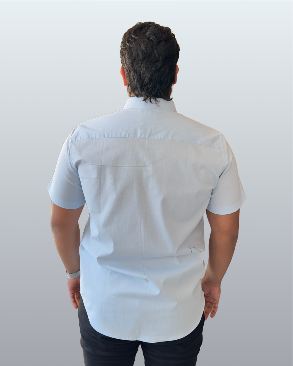 Camisa Manga Curta Slim Fit Básica