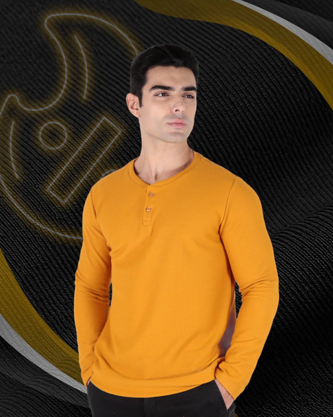 Casaco Henley Textura