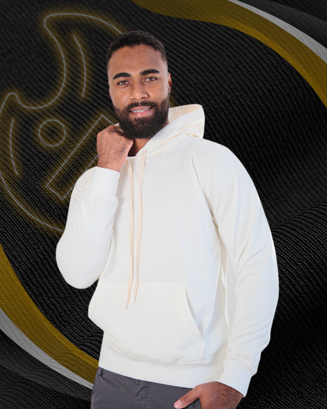 Moletom Hoddie Canguru Liso Felpado 2 Cabos