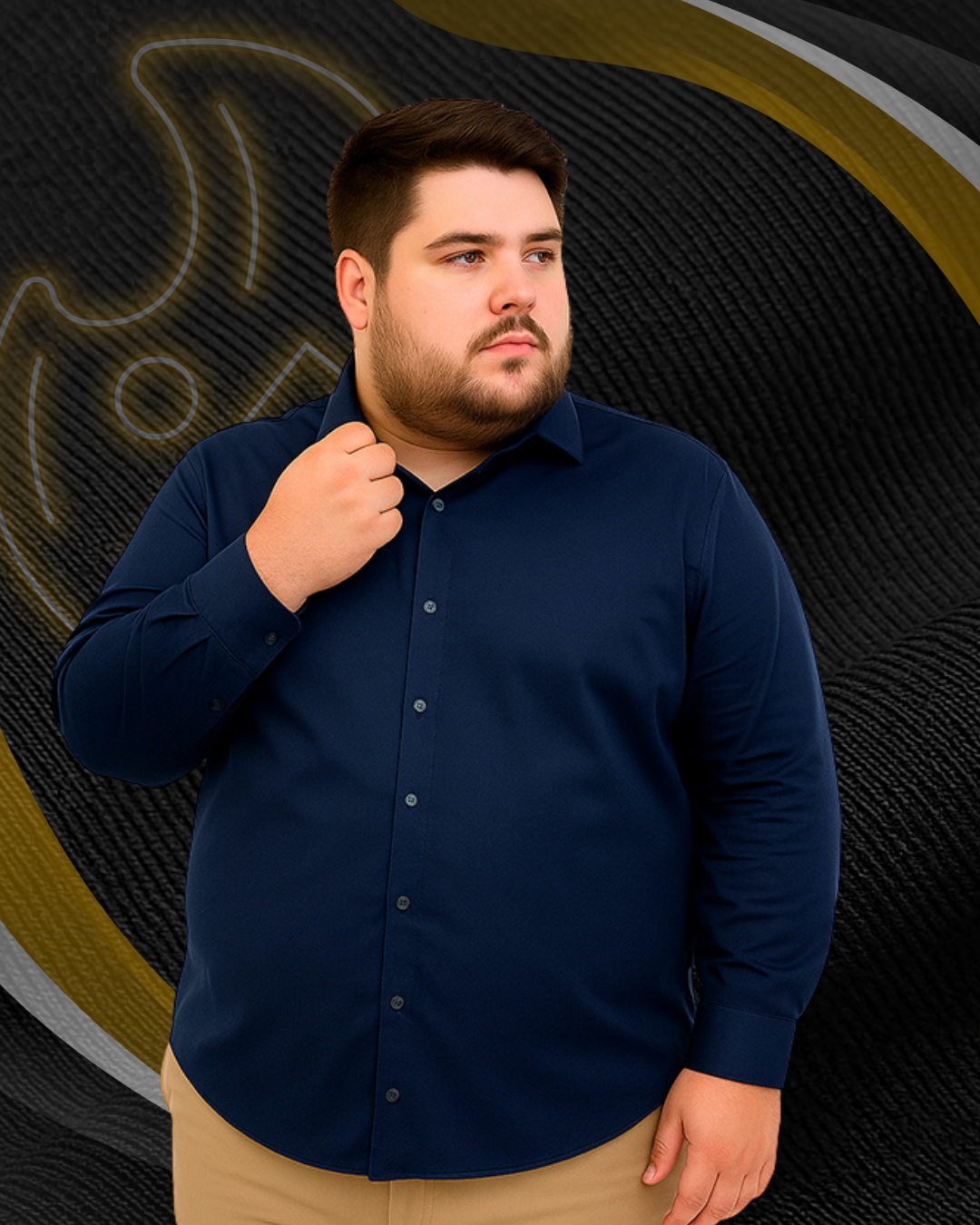 Camisa Manga Longa Premium Plus Size Ruth