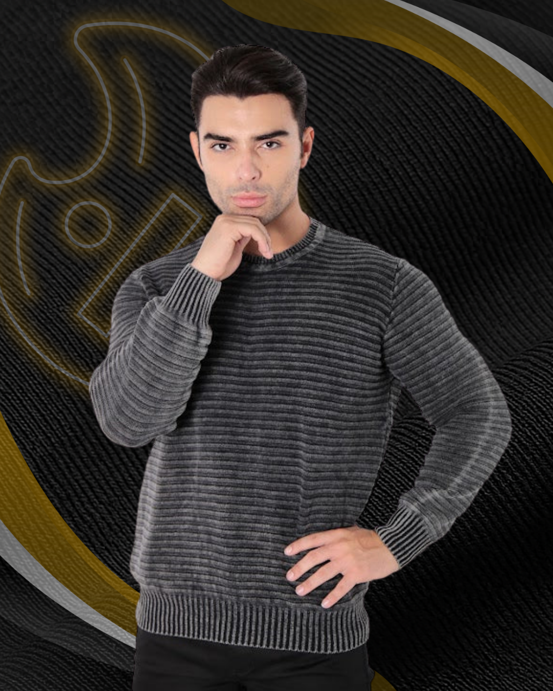 Suéter Tricot 3D Estonado Ushuaia